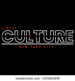 Illustration Vector Graphic Of Lettering Typography Street Culture New York City Design Tshirt Apparel And Background Print Logo