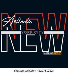 ilustración vectorial gráfico de tipografía de letras nueva york diseño camiseta y logotipo de impresión de fondo