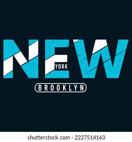 illustration vector graphic of lettering typography new york design tshirt apparel and background print logo