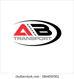 Illustration vector graphic of the letters A and B perfect for transportation logo design