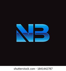 Illustration vector graphic of the letters N and B for the logo design of the company.