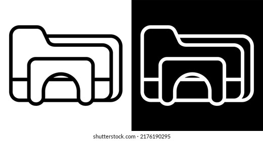 Illustration Vector Graphic of library folders, files icon