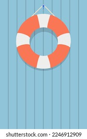 illustration vector graphic of lifebuoy perfect for posters, pamphlets, wall hangings, decorations, designs, wallpapers, backgrounds, and cards