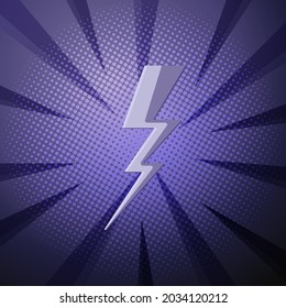 Illustration of vector graphic lightning, electric power vector logo modern flat style. Thunder and energy electricity symbol and sign. Flash
bolt sign storm. Flash vector emblem template fast speed