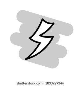 Illustration Vector graphic of lightning icon