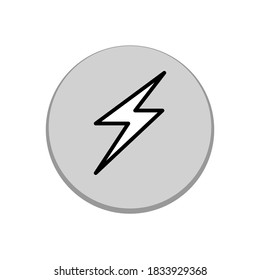 Illustration Vector graphic of lightning icon