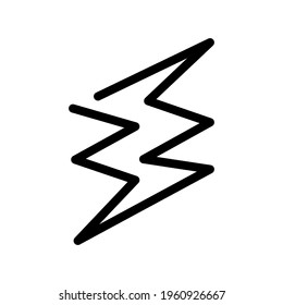 Illustration Vector graphic of lightning icon