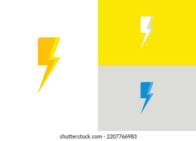 Illustration, Vektorgrafik des Blitzes. Ideal für flaches Animationsdesign.