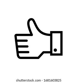 Illustration vector graphic of like icon