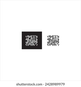 Illustration vector graphic of line abstract icon, white background