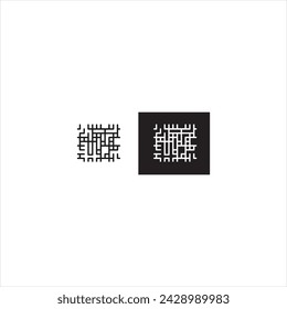 Ilustración vector gráfico de línea abstracta icono, fondo blanco