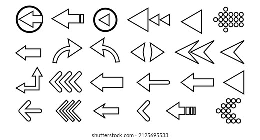 Illustration Vector Graphic of Line Arrow Icon