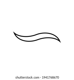 ilustración vectorial gráfico de la onda de línea