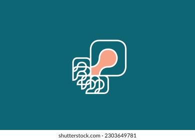 Illustration vector graphic of line art modern jellyfish. Good for logo