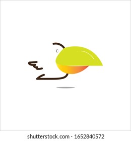 illustration vector graphic of line bird parrot with big beak logo design vector template perfect for game , pet food , brand etc