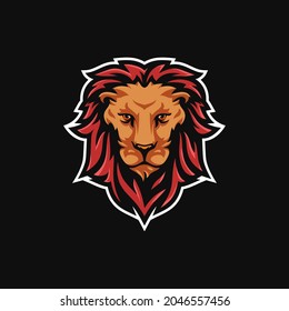 illustration vector graphic of lion head