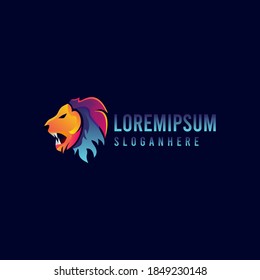 Gráfico vectorial de ilustración del logo de León. Inspiración de diseño. Adaptarse a su negocio, equipo, etc
