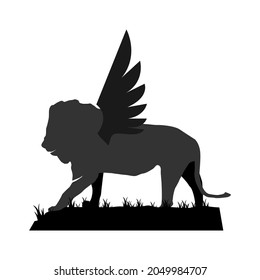Illustration Vector Graphic of Lion Wing Logo. Perfect to use for Technology Company