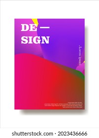 Illustration vector graphic of liquid gradient abstract. Suitable for cover poster, magazine, background, etc
