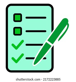 Illustration Vector Graphic of list, checklist icon