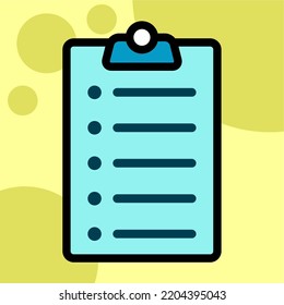 Illustration Vector Graphic of list, checklist icon
