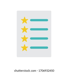 Ilustración vectorial gráfico del icono de lista
