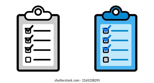 Illustration Vector Graphic of list icon, checklist icon