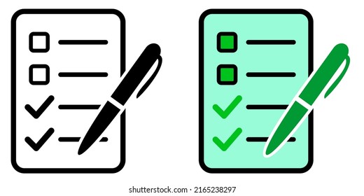 Illustration Vector Graphic of list icon, checklist icon