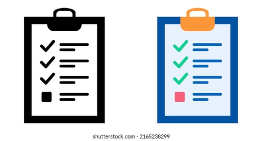 Illustration Vector Graphic of list icon, checklist icon