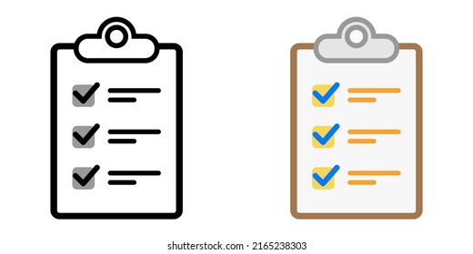 Illustration Vector Graphic of list icon, checklist icon