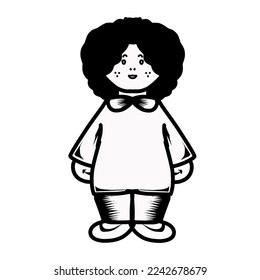 Illustration vector graphic of little boy. Perfect for icon, logo, tattoo, banner, stickers, greeting cards