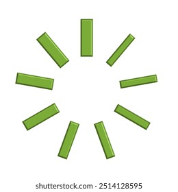 Gráfico Vetor de Ilustração do modelo de ícone de barra de carregamento. Ajustar para progresso, interface, carregador, espera etc.