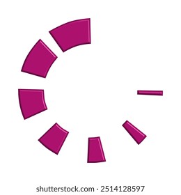 Gráfico Vetor de Ilustração do modelo de ícone de barra de carregamento. Ajustar para progresso, interface, carregador, espera etc.