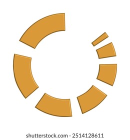 Gráfico de Vector de ilustración de la Plantilla de icono de barra de carga. Ajuste para el progreso, interfaz, cargador, espera, etc.