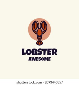 Illustration vector graphic of Lobster, Good for logo design and restauran, icon food