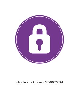 Illustration vector graphic of lock icon. Concept flat design. Perfect for icon, poster, banner, web, label, sign, symbol, logo, card, template, application, etc