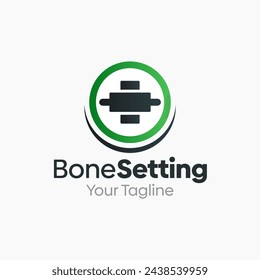 Illustration Vector Graphic Logo of Bone Setting. Good for Clinic, Hospital, Vitamin, Research and etc