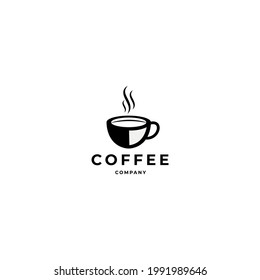Illustration vector graphic of logo a cup of coffee