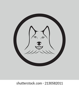 diseño gráfico vectorial de ilustración para cabeza de perro