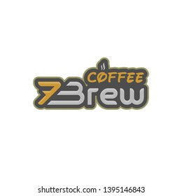 illustration vector graphic logo designs. 7 coffee brew