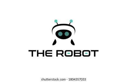 ilustración vectorial gráfico de marca abstracta mascota personaje robot diseño