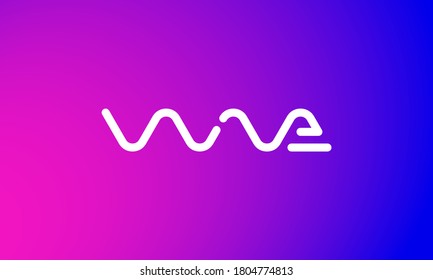 illustration vector graphic logo designs. simple, modern, sophisticated, logotype word mark for WAVE