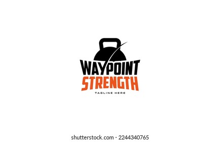 illustration vector graphic logo designs. gym, sport logo kettlebell