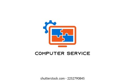 illustration vector graphic logo designs. pictogram logo for computer services