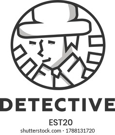 Illustration Vector Graphic Logo Detective Showing Stock Vector ...