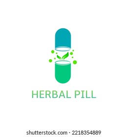 Gráfico vectorial de ilustración de pila de hierbas del logo