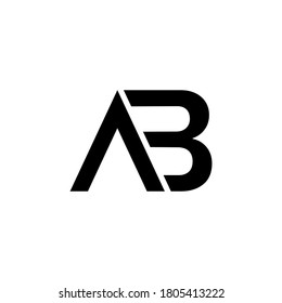 
ilustración vectorial gráfico de la letra del logotipo ab