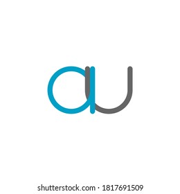  illustration vector graphic of logo letter au