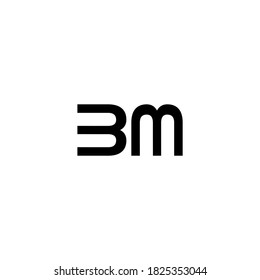 illustration vector graphic of logo letter bm