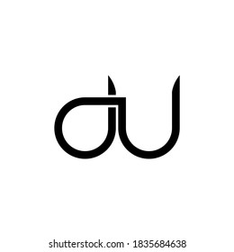 illustration vector graphic of logo letter du